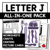 Letter J Crafts, Centers, Worksheets and Posters Packs
