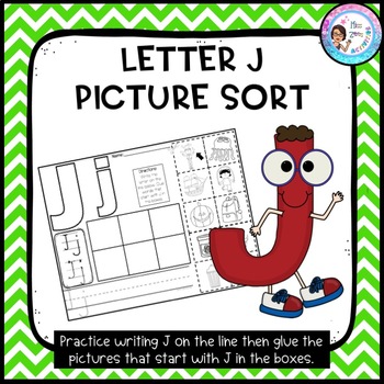 Letter J Picture Sort Initial Sound By Miss Zees Activities Tpt