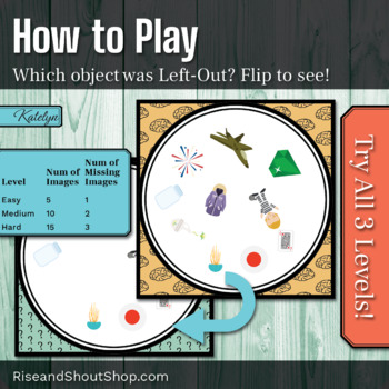 Letter J Sound Left Out A Memory Game By Rise And Shout Tpt