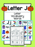 Letter J Vocabulary Cards