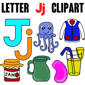 Letter Jj Digital Clipart - CAM CLIPS by Teaching From Square One