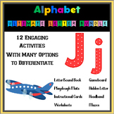 Letter J Identification, Writing, and Sounds: Books, Cente