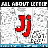Letter Jj Worksheets and Book