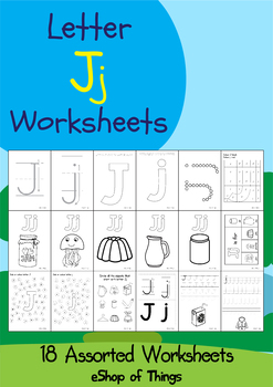 Letter Jj Worksheets Coloring Tracing Phonics Alphabet Dab letter Find