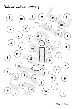 Letter Jj Worksheets Coloring Tracing Phonics Alphabet Dab Letter Find