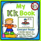 Letter K Book - Learn and Write Letters -  Handwriting Wit