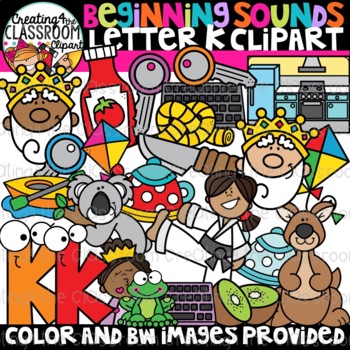 Preview of Letter K Clipart {Alphabet Clipart}