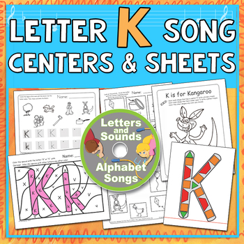 Letter K Song Worksheet Set By Heidisongs Teachers Pay Teachers