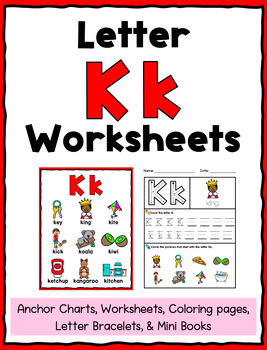 letter k worksheets by kindergarten swag teachers pay