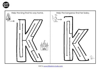 letter k activities and worksheets by little dots tpt