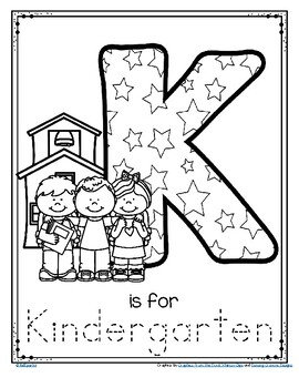 letter k is for kindergarten trace and color printable free by kidsparkz