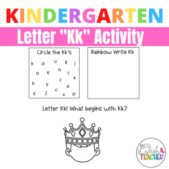 Preview of Letter Kk Activity