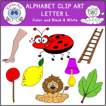 Letter L Clip Art {Beginning Sounds} Alphabet by Kinka Art | TpT