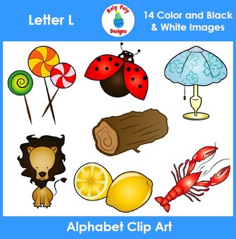 Letter L Clip Art Set by Roly Poly Designs | Teachers Pay Teachers
