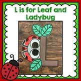 Letter L Craft, Alphabet Craft, Ll is for Ladybug, Lady Bug Craft