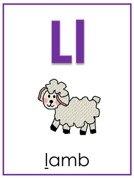 Preview of Letter L Printable Bible Alphabet Poster. Preschool-Kindergarten Phonics.