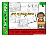 Letter L - Variety Alphabet Activities - Not Just Trace & 