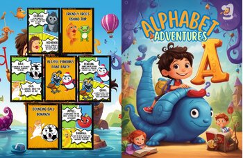 Preview of Letter Landscapes: A Comic Alphabet Adventure for Kids