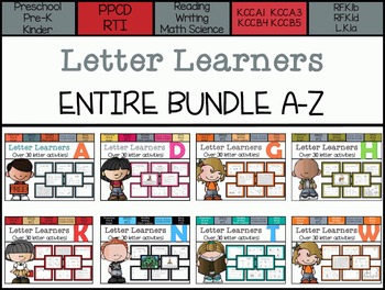 Preview of Letter Learners: A-Z ENTIRE BUNLE *Save $*