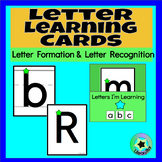 Letter Learning Cards | Letter Formation, Letter Names & L