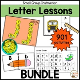 Letter Lessons BUNDLE for Formation Recognition Sounds and