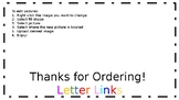 Letter Link Name Tags A-Z