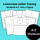 Letter Lowercase Workbook, Tracing Worksheets, Lettering P