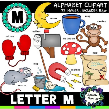 Preview of Letter M Clipart - 20 images! Personal or Commercial use