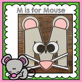 Letter M Craft, Alphabet Craft, M is for Mouse Craft, Mouse Craft