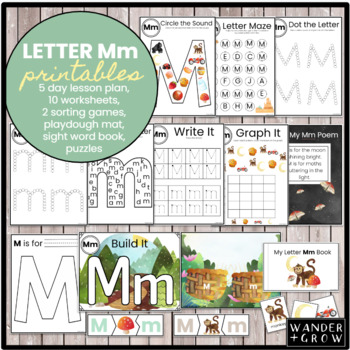 Preview of Letter M | Letter of the Week, Letter Sounds, Handwriting, Preschool Curriculum