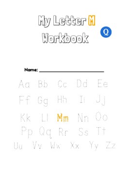 Preview of Letter M Workbook. Phonics. Spelling. Reading. ELA. ESL. Internet. Online.