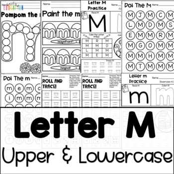 letter m worksheets by emily education teachers pay teachers