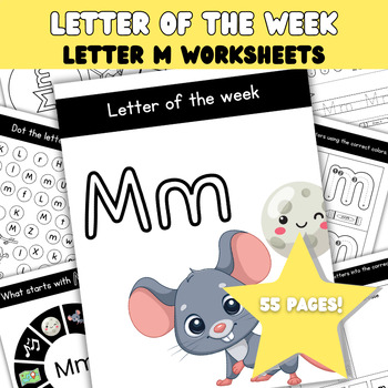 Preview of Letter M Worksheets | Letter Practice Pages | Letter Of The Week Packet