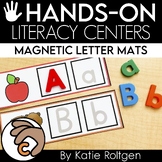 Magnetic Letter Mats - Literacy Centers for Kindergarten