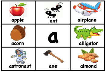 Preview of Phonics - Letter Mat - Word & Picture