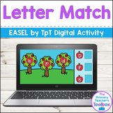 Letter Match - Easel by TpT Self-Checking Digital Activity