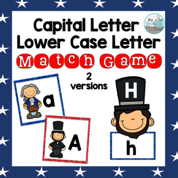 Preview of President's Day - Letter Matching Uppercase and Lowercase Worksheet