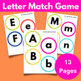 Letter Match Game (Uppercase and Lowercase)