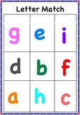 Letter Match Lowercase Letters A-Z