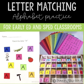 Preview of Letter Matching Alphabet for Special Education/Down Syndrome