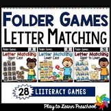 Letter Matching Folder Games Bundle