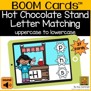 Preview of Letter Matching Hot Chocolate Stand BOOM  UC to LC