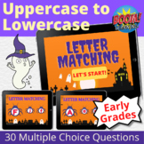 Letter Matching Upper to Lowercase Halloween Boom Cards