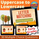 Boom Cards Letter Matching Upper to Lowercase Thanksgiving