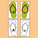 Letter Matching Uppercase and Lowercase Flip Flop Craft Su