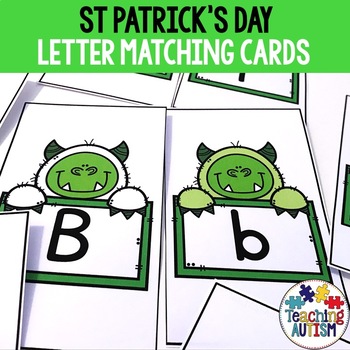 Preview of Letter Matching Uppercase and Lowercase, St Patrick's Day