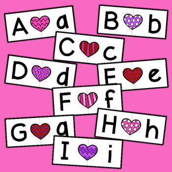 Letter Matching - Valentine's Day Hearts by Lora Henson | TPT