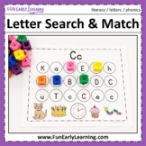 Letter Search & Match - Letter Recognition, Identification