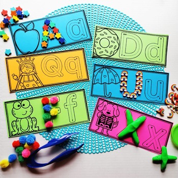 Letter Mats: Make It; Write It by Practically Pre-K | TpT