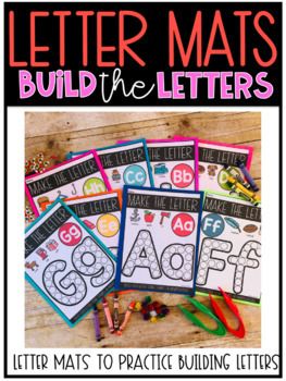 Letter Mats to Build the Letters by Michelle Griffo from Apples and ABC's
